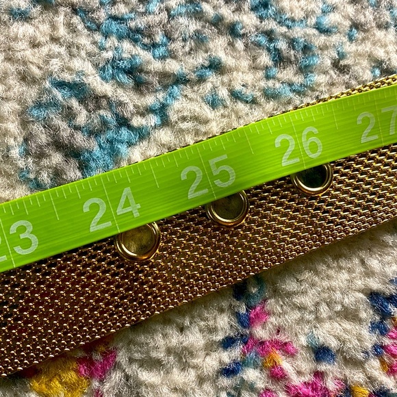 Vintage 90s Gold Mesh Belt - Picture 9 of 9
